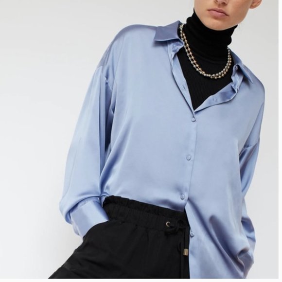 ZARA Black  Paperbag Elastic Waistband Jogger Pants - Picture 5 of 16